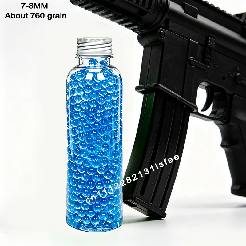S2-Super Tough Squeezeproof Frosted Transparent EVA Pellets Uniform Full 50000Pcs 7-8mm 14+ Adult Wargame Spare Ammo