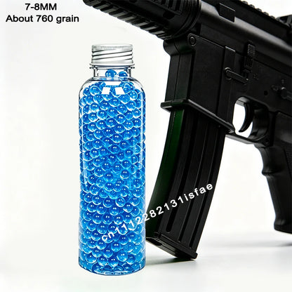 S2-Super Tough Squeezeproof Frosted Transparent EVA Pellets Uniform Full 50000Pcs 7-8mm 14+ Adult Wargame Spare Ammo