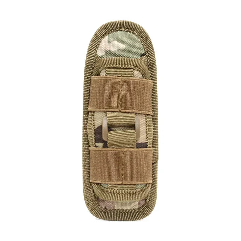 Molle flashlight bag, 360 degree rotatable flashlight cover, hunting lighting accessories, survival kit