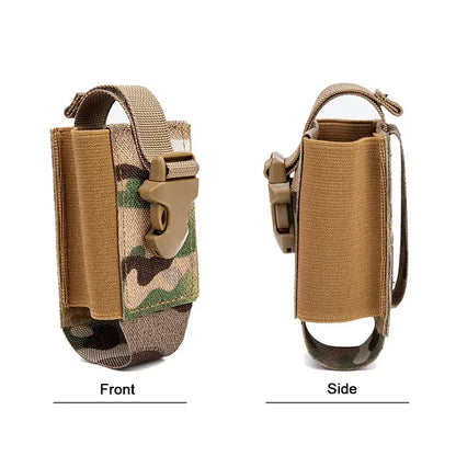 Tactical 40MM Grenade Molle Pouch Radio Holster Outdoor Sports Hiking Hunting Phone Case Walkie Talkie Holder EDC Tool Waist Bag