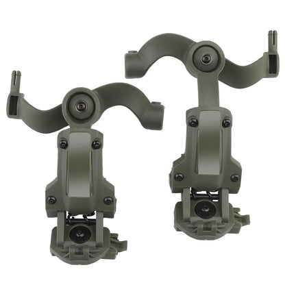 BOOIU Tactical Headset Holder Fast Helmet Rail Mount Adapter Multi-Angle Rotation Pickup Headphone Bracket OPS CORE ARC/Wendy