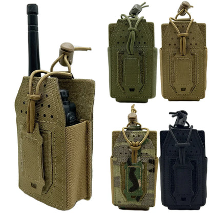 Tactical Radio Pouch Molle Walkie-talkie Radio Pouch Nylon Duty 5.56Magazine Tool Interphone Pouch Hunting Accessories Bag