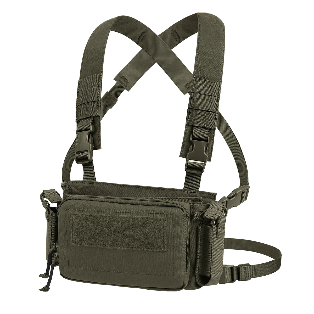 KRYDEX Tactical D3CR Chest Rig Vest with D3 Flatpack Backpack Bag Rifle Pistol Mag Pouch Hunting Airsoft Accessory Ranger Green