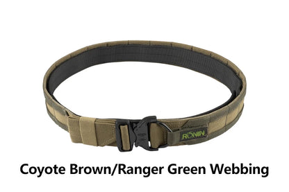 【1.5Inch  2 Inch】Ronin Style Belt Outdoor Hunting Double Layer  Belt Molle System