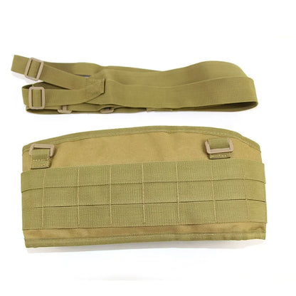 Tactical Molle Waist Belt Vest H-shaped Men Waist Girdle With Shoulder Strap Soft Padded Hunting Adjustable Belt Vest