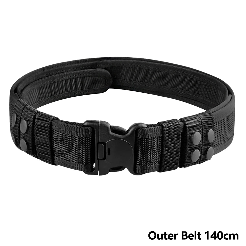 1Pc Tactical Waist Belt Magic Training Belt Thickened and Hardened Outer Waistband Belt for Men and Women Outdoor Sports