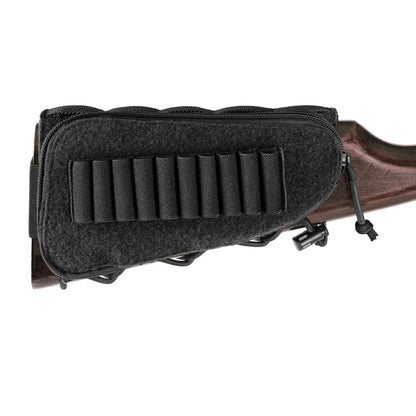 KRYDEX Rifle Buttstock Stock Pack Cheek Rest Gun Pouch Tactical Shell Holder Shot Hunting Gear Combat Accessories Right Hand
