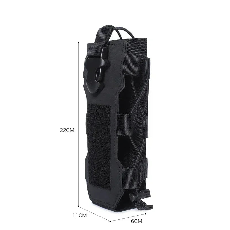 Molle Water Bottle Pouch Radio Holster Waist Pack Outdoor Sport Fishing Camping Hunting Hiking Travel Canteen Kettle Holder Bag