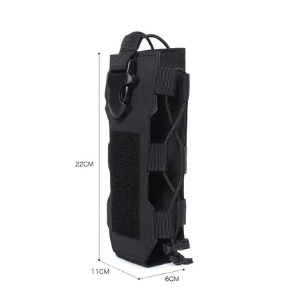 Molle Water Bottle Pouch Radio Holster Waist Pack Outdoor Sport Fishing Camping Hunting Hiking Travel Canteen Kettle Holder Bag