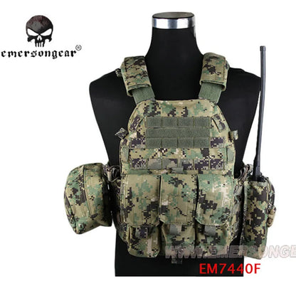 Emersongear For LBT 6094 Style Plate Carrier W/3 Pouches Tactical Vest Protective Gear Body Guard Armor Airsoft Hunting