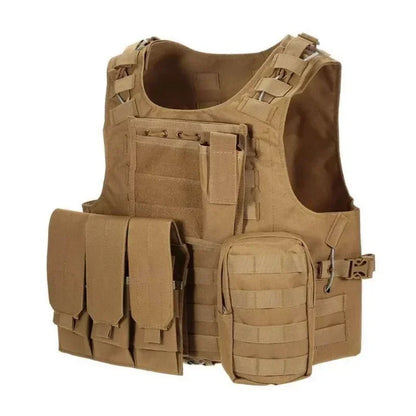 Nylon Tactical Vest Body Armor Hunting Carrier Accessories Men Combat MOLLE Camo Military Vest Outdoor CS Hunting Tmc