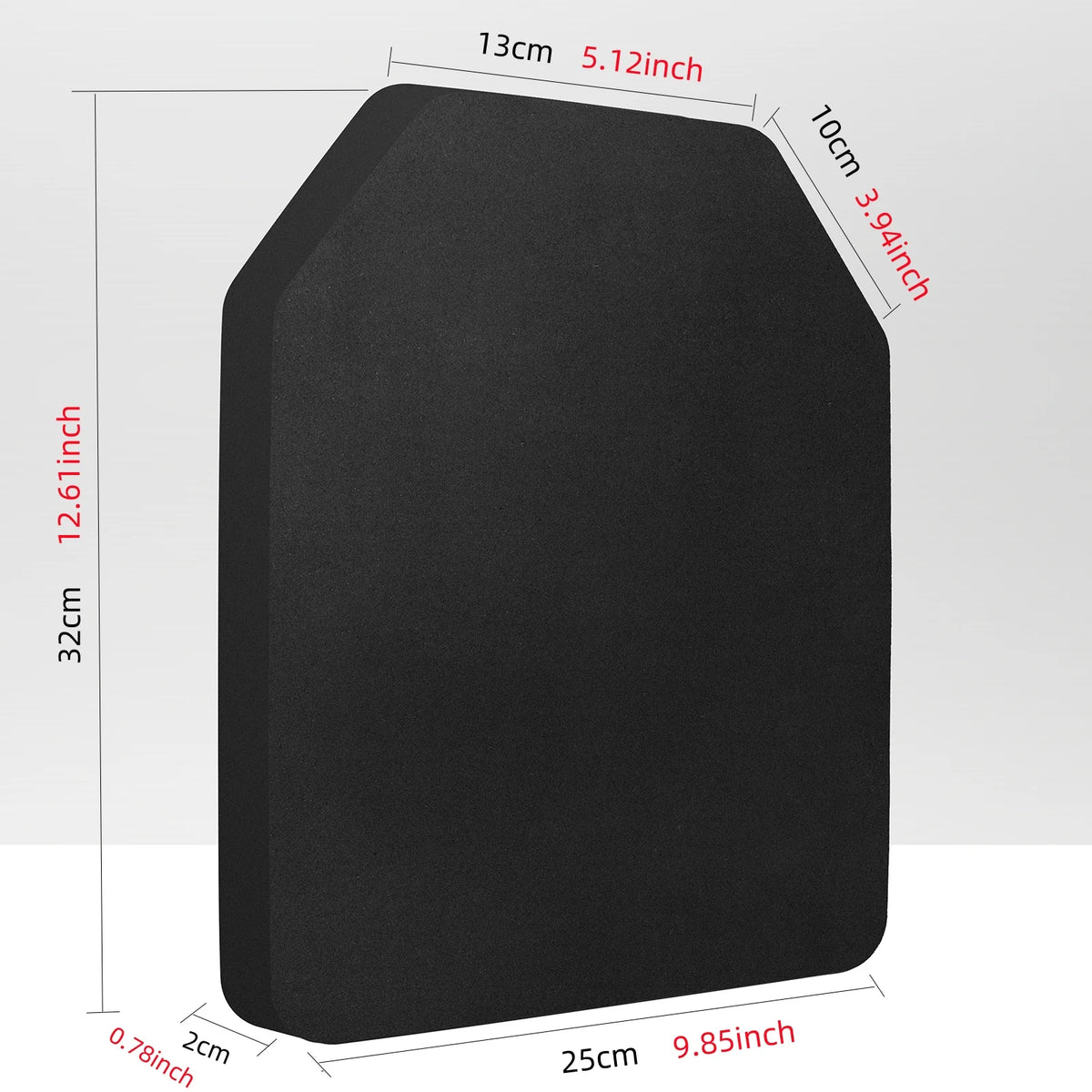 2pcs Thickened Airsoft Vest EVA Plates Body Carrier Vests SAPI Shock Plate for Outdoor Hunting Paintball Game Protective