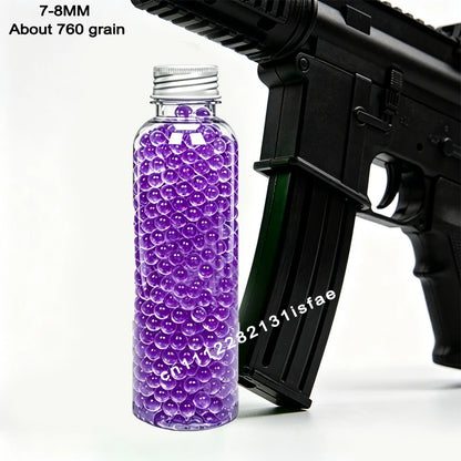 S2-Super Tough Squeezeproof Frosted Transparent EVA Pellets Uniform Full 50000Pcs 7-8mm 14+ Adult Wargame Spare Ammo
