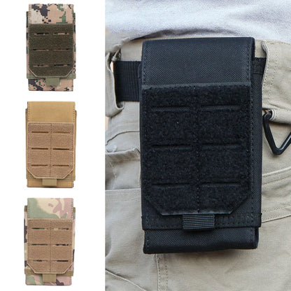 Outdoor Molle Phone Pouch Tactical Waist Pack Camping Hiking Hunting Accessories EDC Tool Bag Sports Mobile Phone Holder Bags
