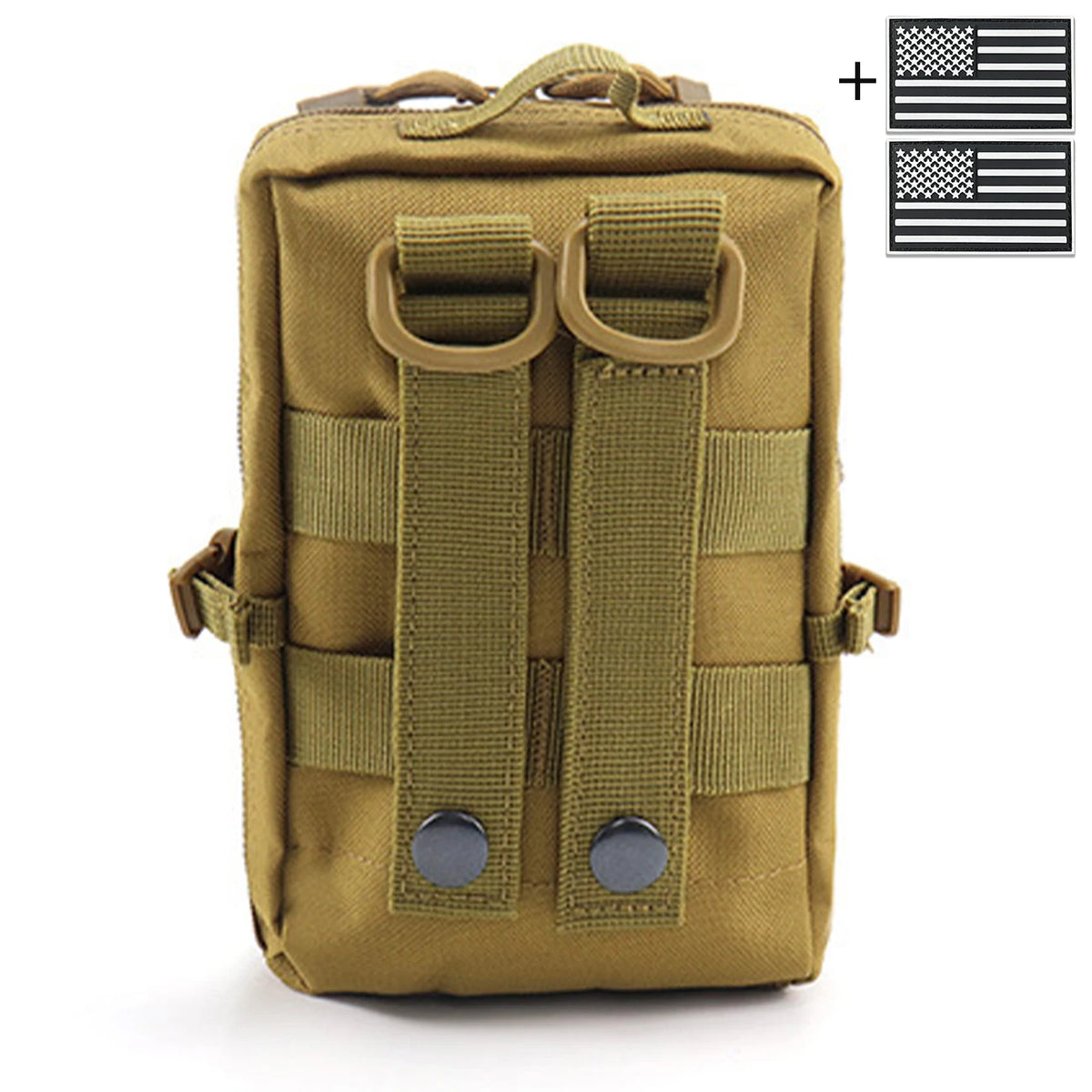 MOLLE accessory waist bag, suitable for crossbody and handheld storage, equipped with buckle straps and layered design
