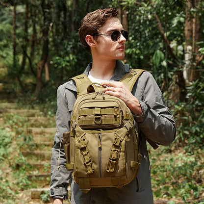 Fishing Lure Rod Luggage Camping Mountaineering Backpack Hunting Multi-functional Military Tactical Fishing Shoulder Bag Men