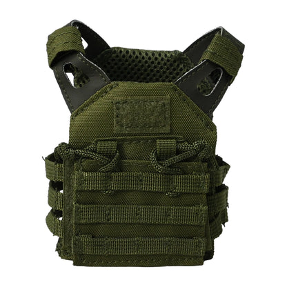 Paintball Mini Molle Vest Adjustable tactical accessory Kitty Camo Doll Carrier Decorative Tactical Gear Beer Vest 600D Nylon