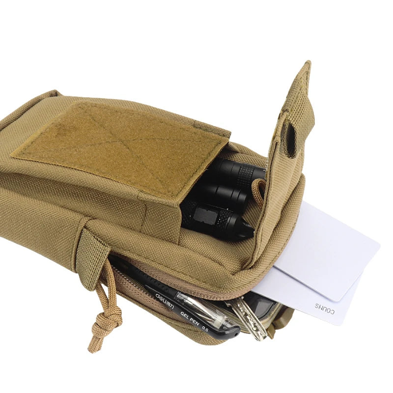 Molle Backpack Strap Bag Phone Holder Outdoor Sport Running Emergency Accessories Hunting EDC Tool Waist Pouch
