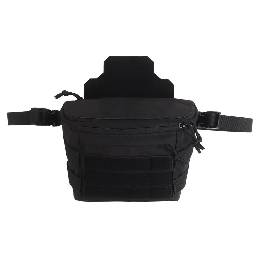Tactical Large Capacity PC Drop Pouch Multi-Functional Chest Rig Expand Bag Waist Belts for Plate Carrier Hunting Accessories