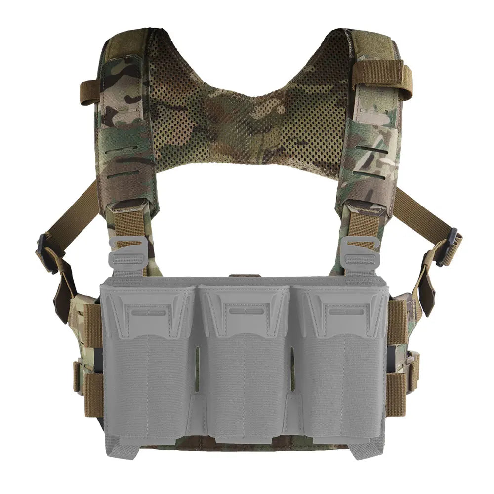 Tactical Modular Chest Rig Camo Style Scalable Design HX Harness Molle Front Panel for Outdoor Hunting Airsoft Training Gear