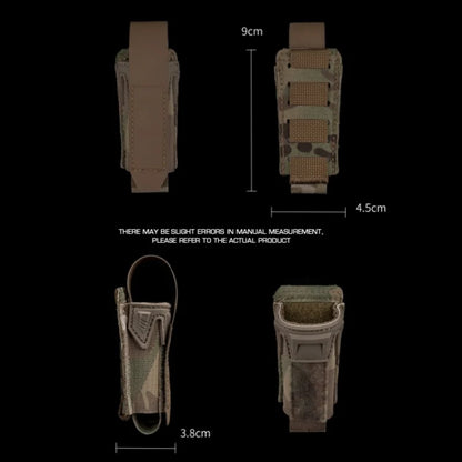 New multi-functional MOLLE clip K-type 9mm Mag bag with elastic fixation 9mm hunting accessories single Mag bag