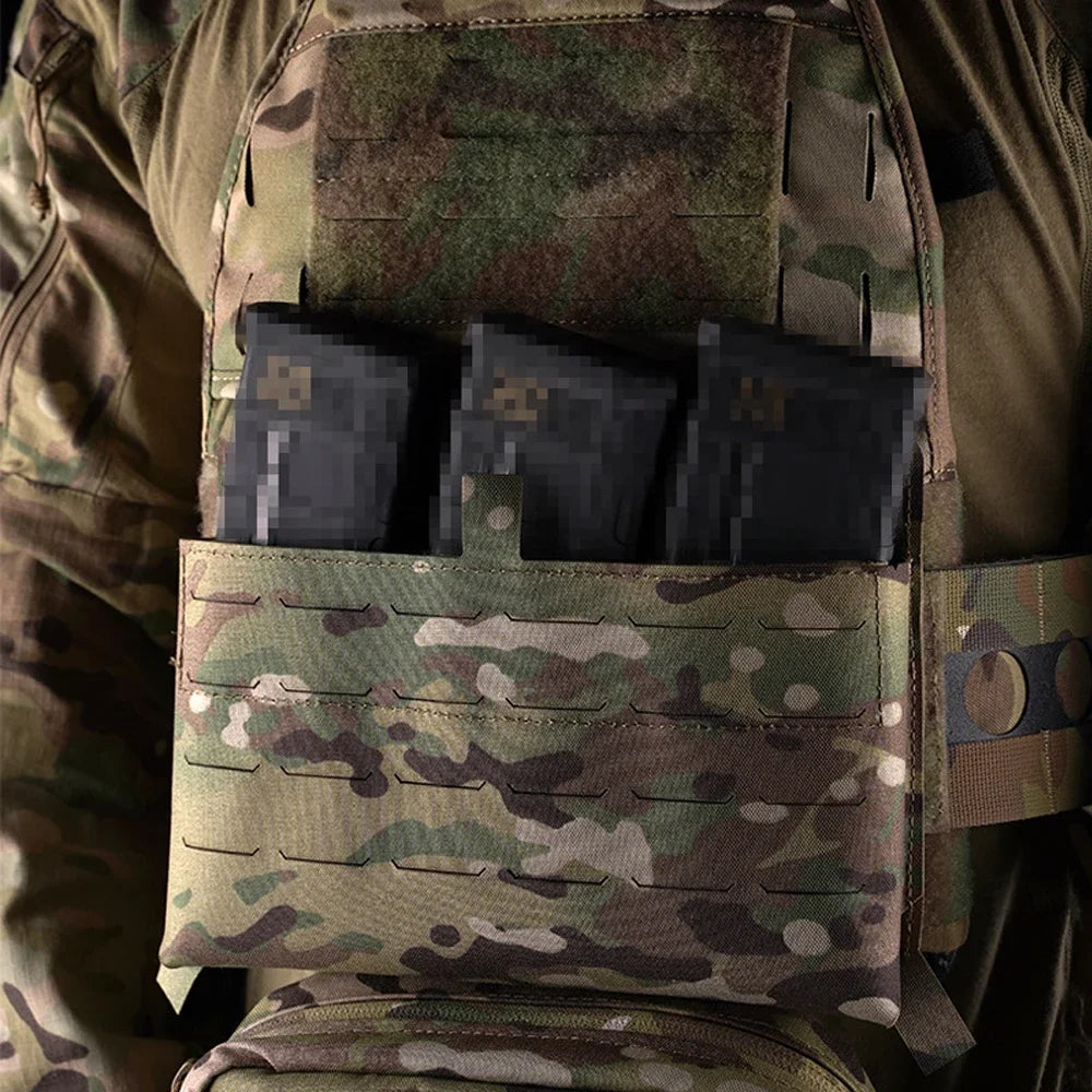 Tactical Vest Front Panel Fit For 5.56 7.62 Magazine Pouch  Hunting Vest G-Hook Expansion Conversion Board Accessories