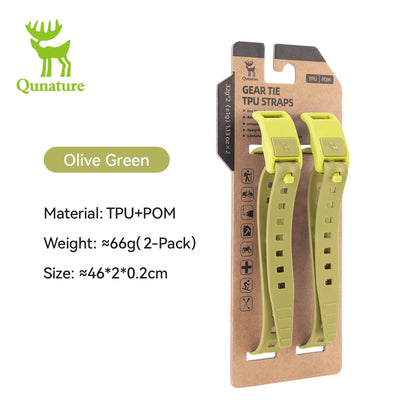 Qunature Cycling Outdoor Binding Strap  Multifunctional TPU Strap High Load Capacity Cargo Securing Bike Bag Water Bottle Holder