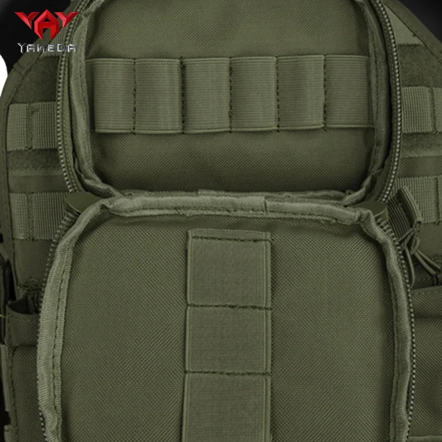 YAKEDA (with American flag) outdoor MOLLE mounted multi-functional vest equipment training snake buckle chest hanging bellyband