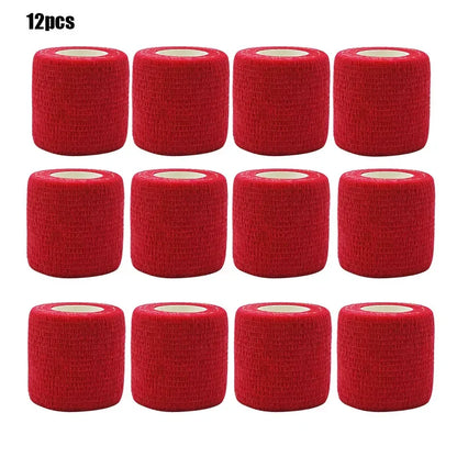 1/3/6/20PCS Sports Self Adhesive Bandages Anti-slip Red Elasticn Athletic Nonwove Waterproof Elastic  Wrist Ankle Bandages
