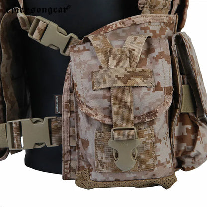 Emersongear For RRV Hunting Vest W/ Magazine GP Pouchs Lightweight Set Training Combat Hunting Hiking Trekking Nylon