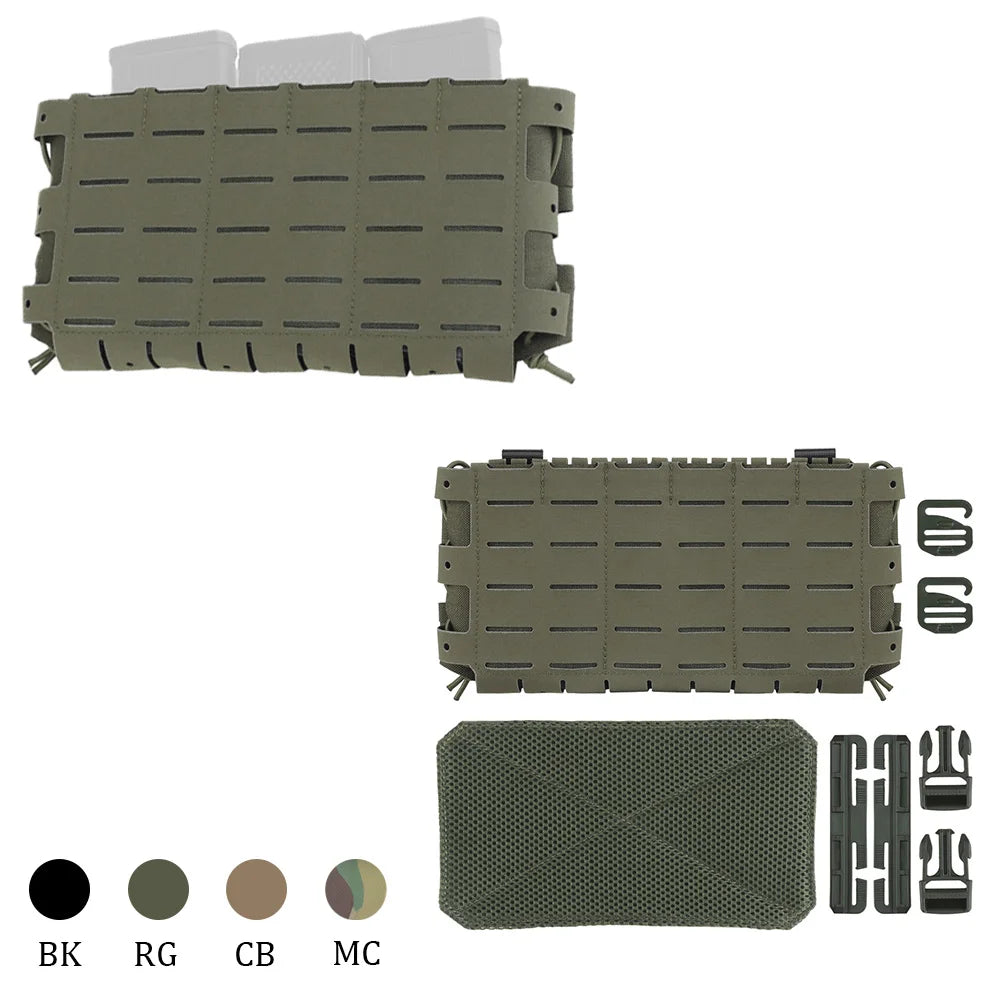 OPHIDIAN  The 5.56 triple magazine bag is equipped with molle expansion hooks on the front, side and bottom