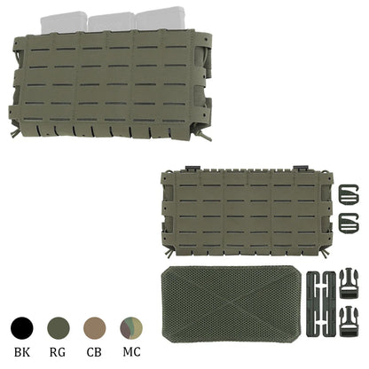 OPHIDIAN  The 5.56 triple magazine bag is equipped with molle expansion hooks on the front, side and bottom