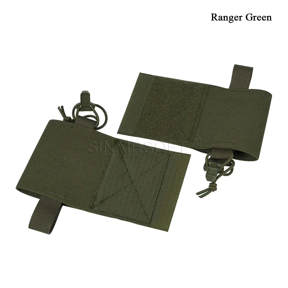 Tactical Elastic MBITR Radio Holder Wingman Pouch AR M4 5.56 Magazine Storage Shock Cord Retension Hunting Vest Accessories