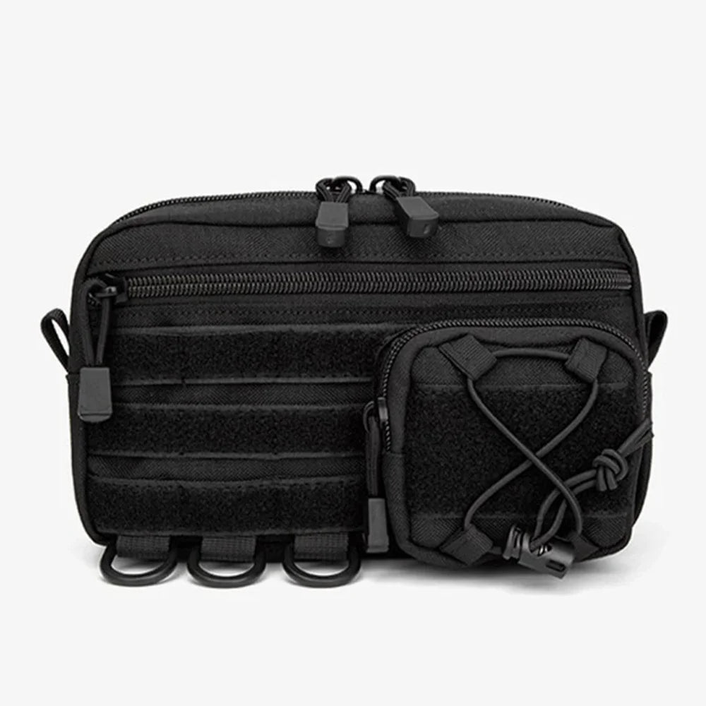 Molle Tactical Waist Bag Men Multifunctional Fanny Pack Outdoor Hip Belt Bag Portable Phone Pouch for Camping Climbing Hiking