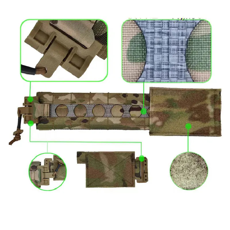 Tactical LV119 FCSK JPC Vest Gear Quick Release Cover Plate Carrier Cummerbund Waist Cover Airsoft FCPC Vest Accessories