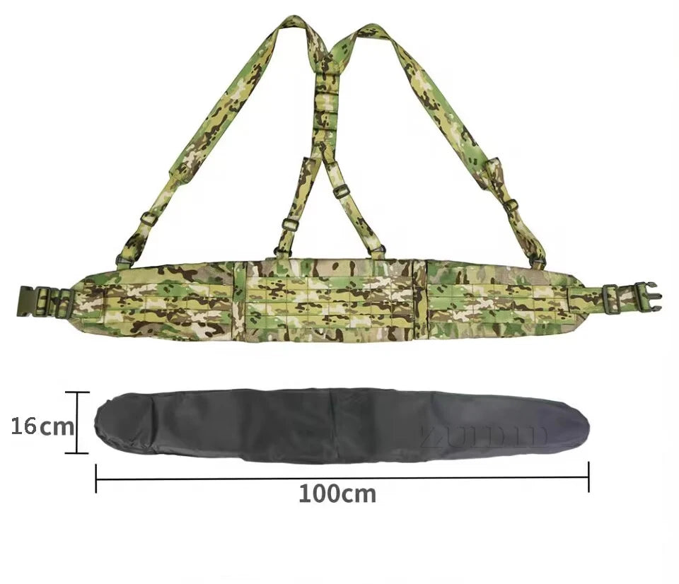 Full Protection Tactical Vest Insert Panel Detachable Accessory Pack Plate Carrier
