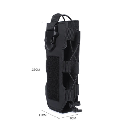 Outdoor Sports Molle Water Bottle Pouch Radio Canteen Cover Holster Waist Pack Hunting Hiking Travel Kettle Holder Bags