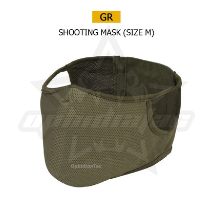 Shooting Mask Outdoor Breathable Elastic Soft Mask Free Ear Protection Air Gun Cycling Half Face Mask - M/L Size