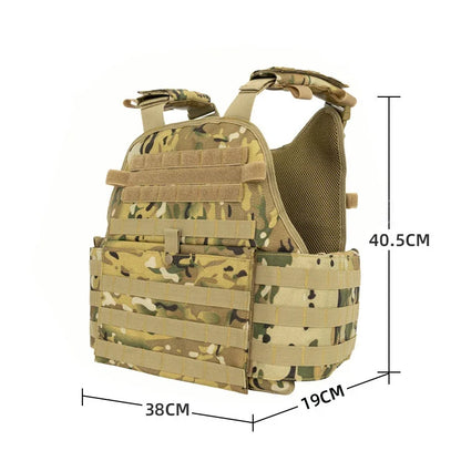 MOPC Tactical Vest Plate Carrier Yakeda 1000D Molle Chest Rig Waterproof Wear-Resistant Easy Operate Molle Tactical Accessory