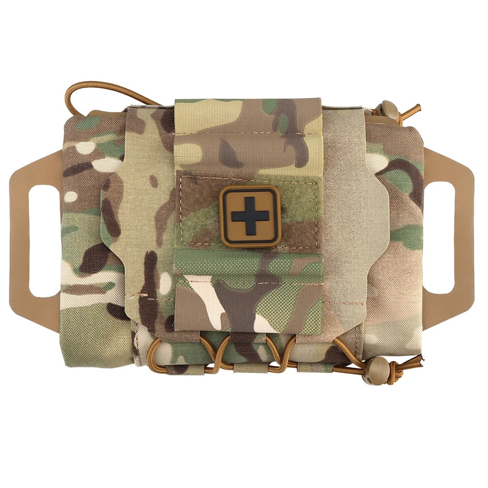 IFAK Tactical First Aid Kit MOLLE Rapid Deployment Outdoor Hunting Camping Survival Emergency Medical Pouch Combat Belts Gear