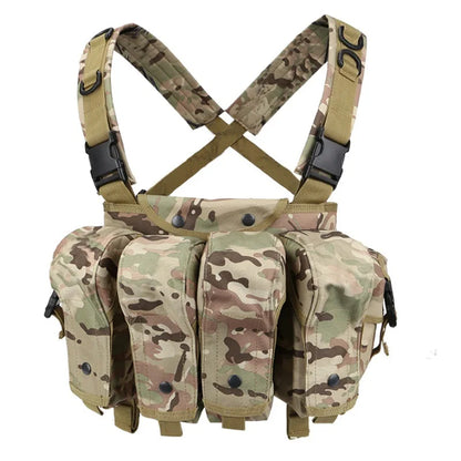 AK Chest Rig Vest AK 47 Magazine Pouch Airsoft Paintball Equipment Outdoor Sports Training Hunting Plate Carrier Vests