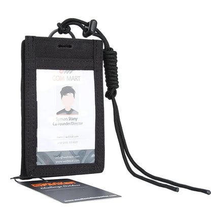 EXCELLENT ELITE SPANKER Tactical ID Card Case Patch Neck Lanyard Credit Card Organizer Pouch Adjustable Neck Lanyard