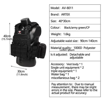 Tactical Vest Outdoor Hunting Plate Carrier Protective Adjustable Vest Airsoft Carrier Combat Equipment Outdoor hunting vest