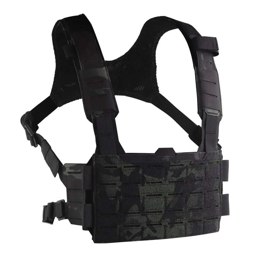 K Style Tactical Chest Rig Set with Triple Mag Pouch 2Nd Layer Admin Pouch Modular Field Strap KZ MOLLE Expansion Hunting Gear