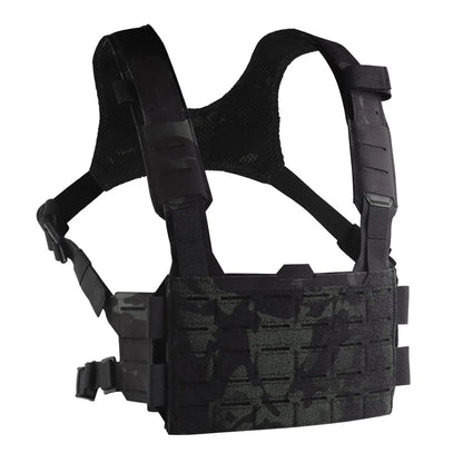 K Style Tactical Chest Rig Set with Triple Mag Pouch 2Nd Layer Admin Pouch Modular Field Strap KZ MOLLE Expansion Hunting Gear