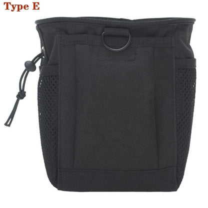 Tactical Molle Folding Magazine Dump Drop Pouch Utility Drawstring Recovery Mag Holster Ammo Bag Hunting Accessories Pouch