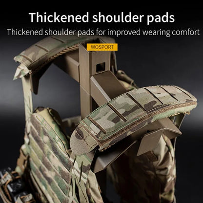 WOSPORT Tactical Outdoor Protective Mounted Vest LG3V2 6094 Thickened Shoulder Pads Laser MOLLE Cutting Hunting Vest
