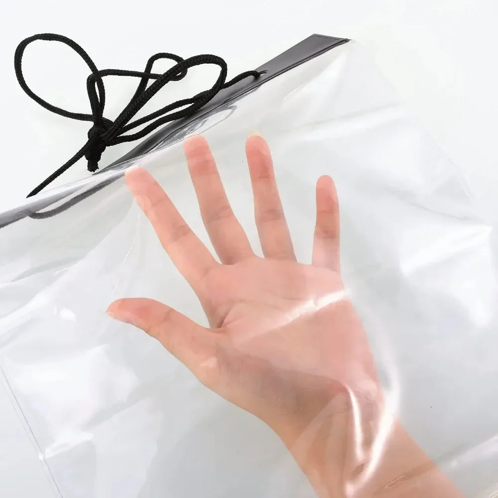 1PC Map Case Clear Waterproof PVC Document Stationery Holder Cover Portable Outdoor Camping Pocket Bag with Zipper