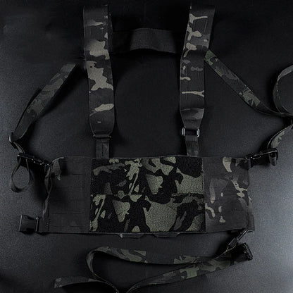 Outdoor Tactical Chesty Rig Waist Strap Hunting Accessories Practical Wide Harness Vest Gear Laser Cutting Molle Chest Rig