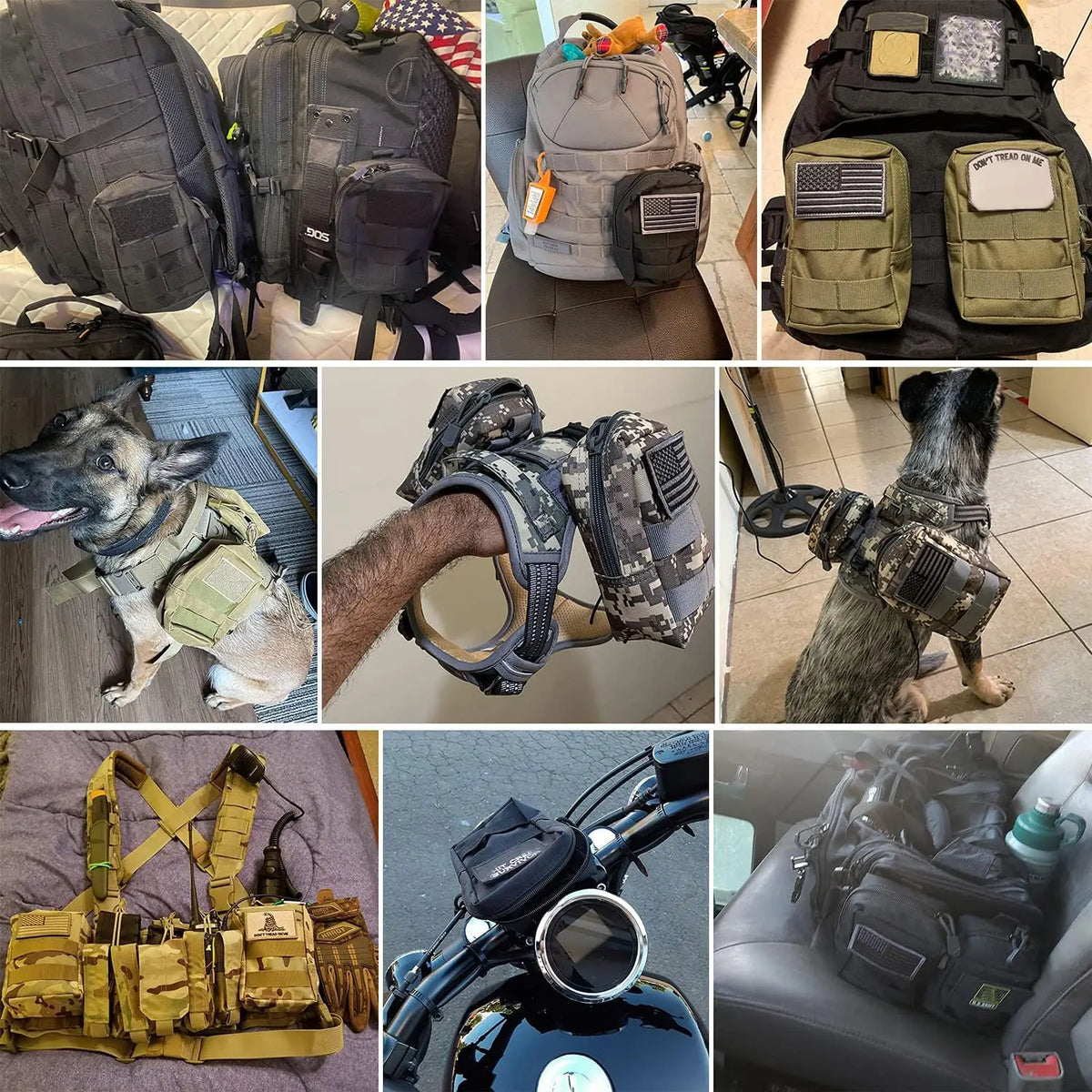 Molle Pouches 600D Small Tactical Waist Bag Water-Resistant Utility EDC Phone Bottle Pouch Men for Outdoor Backpack Attachments